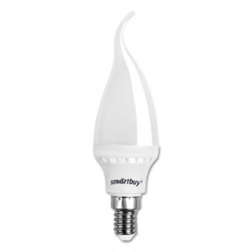 Светодиодная (LED) лампа Smartbuy C37 Свеча на ветру" матовая 05W/3000/E14 (SBL-C37Tip-05-30K-E14)"