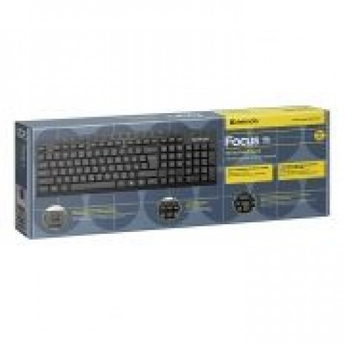 Клавиатура Defender Focus HB-470, USB, мультимедиа, черная (45470)