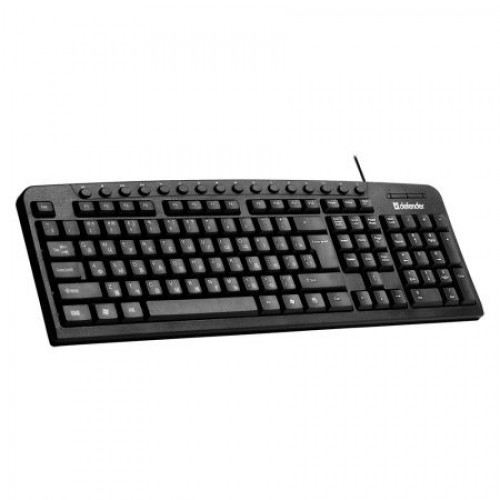 Клавиатура Defender Focus HB-470, USB, мультимедиа, черная (45470)