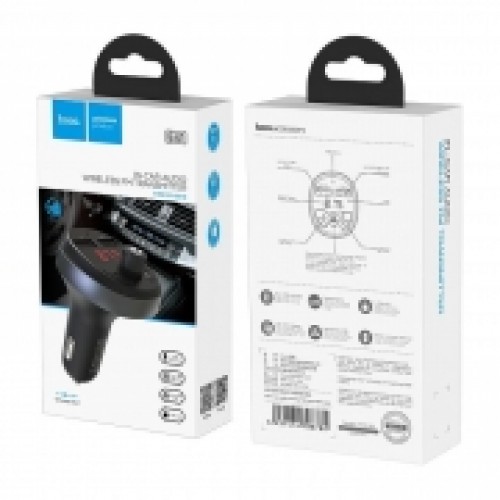 Автомобильный FM-трансмиттер Hoco E41, Bluetooth, 2xUSB 2.1A+1A, microSD