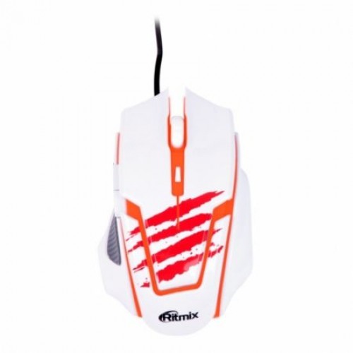 Мышь игровая Ritmix ROM-350 USB белая
