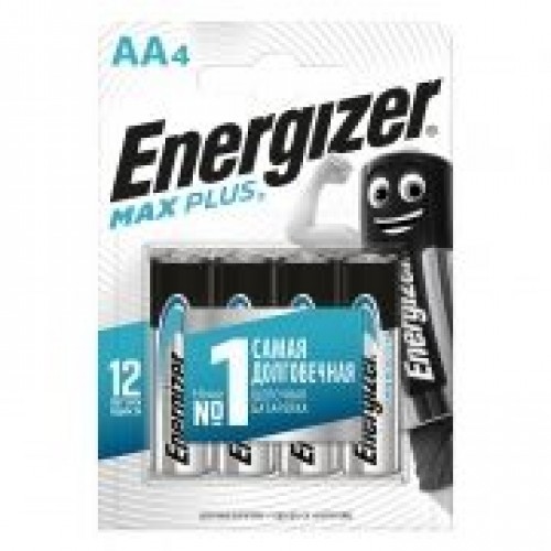 Батарейка AA Energizer MAX Plus LR6/4BL, 4шт, блистер