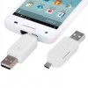 Карт-ридер внешний OTG micro USB/USB Perfeo PF-VI-O004, белый (PF_4252)