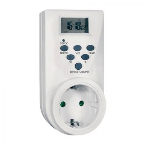 Таймер цифровой для электроустройств 220В, Robiton EL-02 (7795)