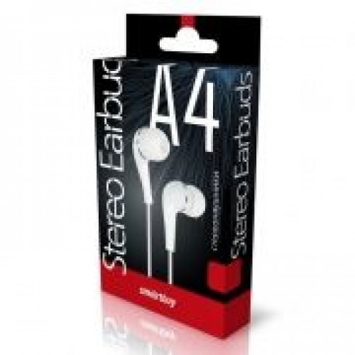 Наушники-вкладыши Smartbuy A4, белые, коробка (SBE-012K)