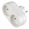Переходник двойник Perfeo RU POWER 2Т, без заземления, белый, 220В 6А (PF_C3352)