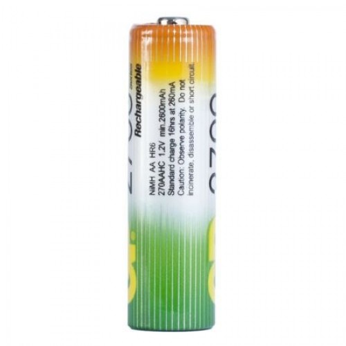 Аккумулятор AA GP HR6-2BL 2700мА/ч Ni-Mh, 2шт, блистер (270AAHC-BL2)