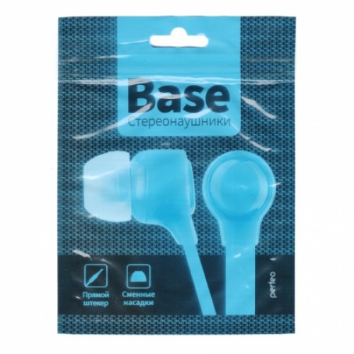 Наушники-вкладыши Perfeo BASE, бирюзовые (PF_B4210)