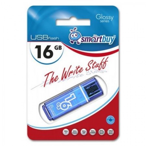16Gb Smartbuy Glossy Blue (SB16GBGS-B)