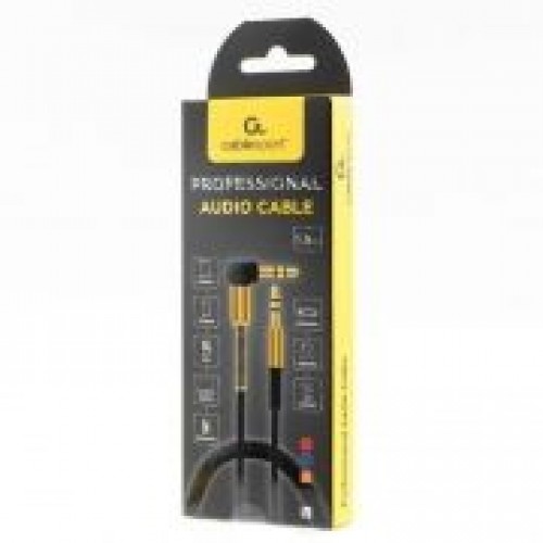 Кабель аудио 3.5 stereo plug -> 3.5 stereo plug, 1.8 м, угл, бел, Cablexpert (CCAB-02-35MMLC-1.8MW)