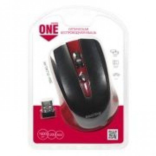 Мышь беспроводная Smartbuy ONE 352 Red/Black USB (SBM-352AG-RK)