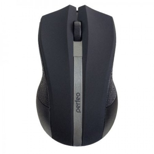Мышь беспроводная Perfeo Vertex, черно-серебристая, USB (PF_A4497)