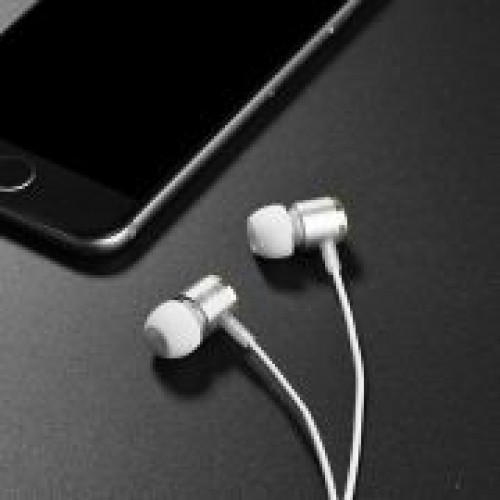 Гарнитура Hoco M42 Ice Rhyme Silver, вставная