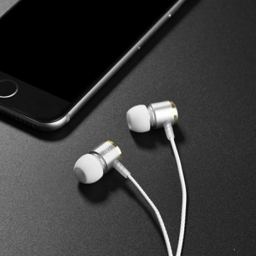 Гарнитура Hoco M42 Ice Rhyme Silver, вставная