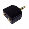 Адаптер аудио разветвитель 3.5 stereo plug -> 2x3.5 stereo jack, Perfeo (A7008)