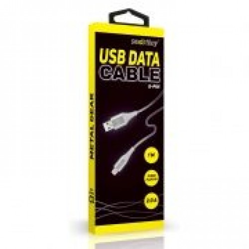 Кабель USB 2.0 Am=>Apple 8 pin Lightning, 1 м, синий, коробка, Smartbuy (iK-512ERGbox blue)