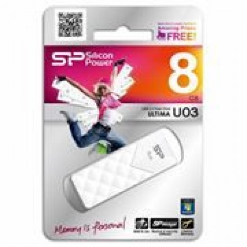 8Gb Silicon Power Ultima U03 White (SP008GBUF2U03V1W)