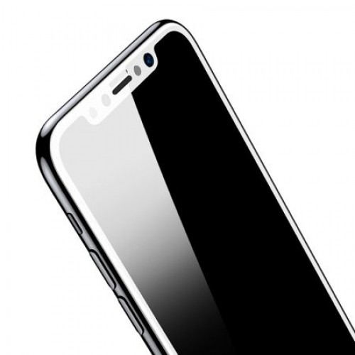 Защитное стекло для экрана iPhone X White, 3D Gorilla, Perfeo (PF_5323)