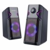 Колонки Perfeo Disco, 6 Вт, RGB-подсветка, питание от USB, черные (PF_B3376)