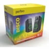 Колонки Perfeo Disco, 6 Вт, RGB-подсветка, питание от USB, черные (PF_B3376)