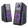 Колонки Perfeo Disco, 6 Вт, RGB-подсветка, питание от USB, черные (PF_B3376)