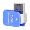 Карт-ридер внешний USB Smartbuy SBR-706-B Blue, microSD/microSDHC