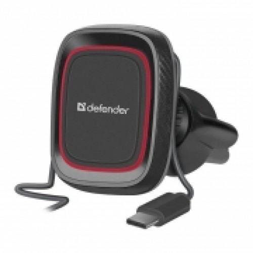 Держатель автомобильный на вентил. решетку, магнитный, красный, Defender CH-129 (29130)