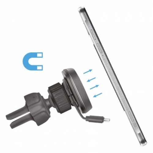 Держатель автомобильный на вентил. решетку, магнитный, красный, Defender CH-129 (29130)