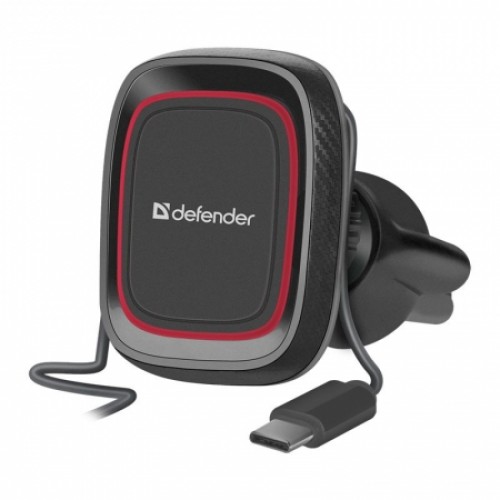 Держатель автомобильный на вентил. решетку, магнитный, красный, Defender CH-129 (29130)