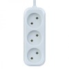 Удлинитель сетевой Perfeo RU Power Р16-012, 3 розетки, 1.5 м, 10А/2.2кВт, без заземл., белый