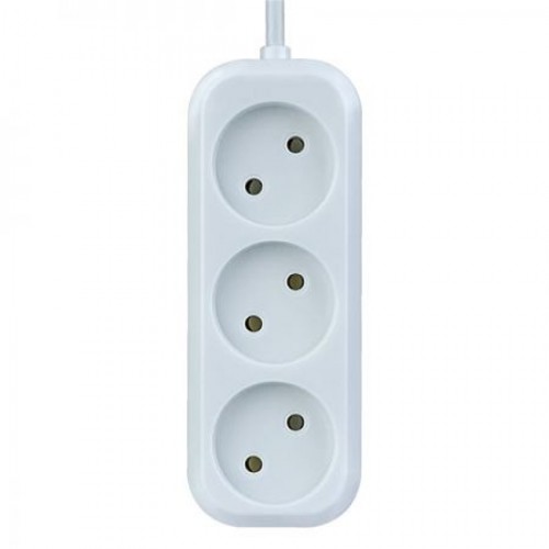 Удлинитель сетевой Perfeo RU Power Р16-012, 3 розетки, 1.5 м, 10А/2.2кВт, без заземл., белый