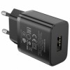 Зарядное устройство Borofone BA52A, 2.1А USB, чёрное