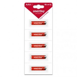 Батарейка AAA Smartbuy LR03/5B Ultra Alkaline, 5 шт, в отрывном блистере (SBBA-3A05B)