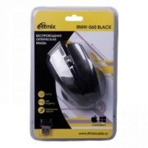 Мышь беспроводная Ritmix RMW-560 Black USB