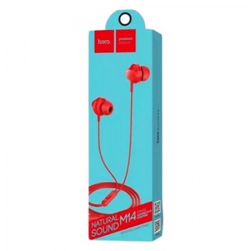 Гарнитура Hoco M14 Initial Sound Red, вставная