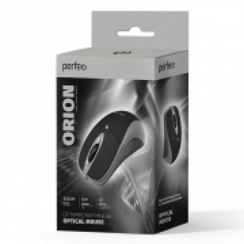 Мышь Perfeo Orion, чёрно-серая, USB (PF_A4793)