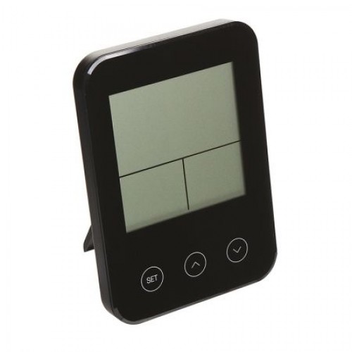 Термогигрометр комнатный Perfeo PF-S681 Touch с часами и будильником, черный (PF_A4861)