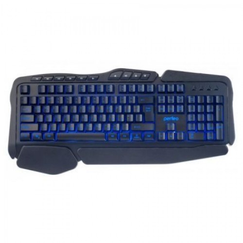 Клавиатура игровая Perfeo Strike Black с 3-х цветной подсветкой, USB (PF_A4390)
