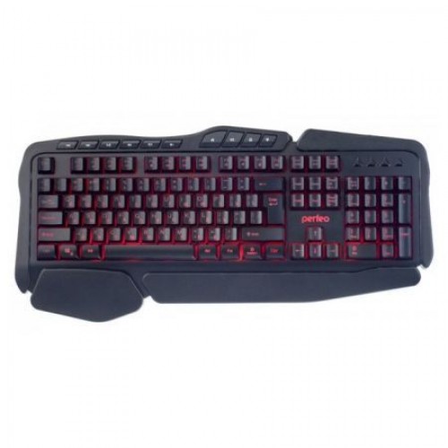 Клавиатура игровая Perfeo Strike Black с 3-х цветной подсветкой, USB (PF_A4390)