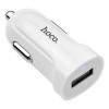 Зарядное автомобильное устройство Hoco Z2 1.5A USB + кабель microUSB, белое