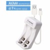 Зарядное устройство Космос KOC801USB, 1-2 AA/AAA, питание от USB