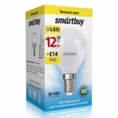 Светодиодная (LED) лампа Smartbuy P45 12W/3000/E14 (SBL-P45-12-30K-E14)