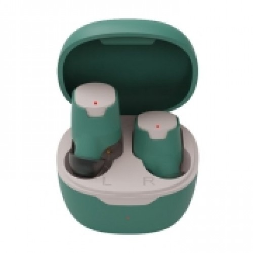 Гарнитура Bluetooth Ritmix RH-835BTH TWS, вставная, зарядный кейс, сенсорн. управление, зелёная