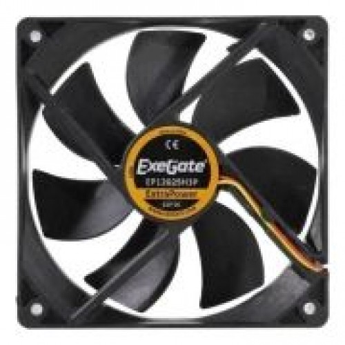 Вентилятор 120 x 120 x 25, 3 pin, 12V, гидродинамич. подшипник, кабель 40 см, Exegate (EP12025H3P)