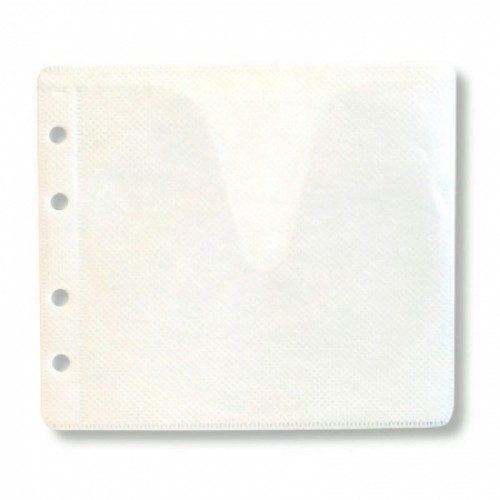 Конверт-файл на 2CD БЕЛЫЙ с перфорацией, 100шт