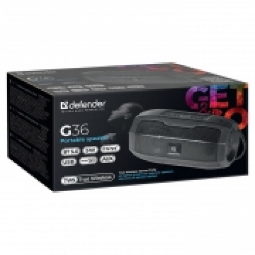 Bluetooth колонка Defender G36 TWS, 5 Вт, MP3/FM/AUX/Hands free (65036)