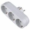 Переходник тройник Perfeo RU POWER 3L3, с заземлением, белый, 220В 16А (PF_C3359)