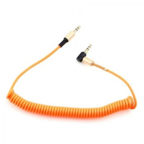 Кабель аудио 3.5 stereo plug -> 3.5 stereo plug, 1.8 м, угл, орнж, Cablexpert (CCAB-02-35MMLC-1.8MO)