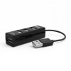 HUB 4-port Ritmix CR-2402 Black USB2.0
