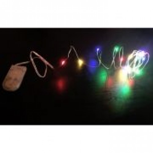 Светодиодная гирлянда TDM Роса50", мультиколор, 50 LED, 2 м, 2xCR2032 (SQ0361-0060)"